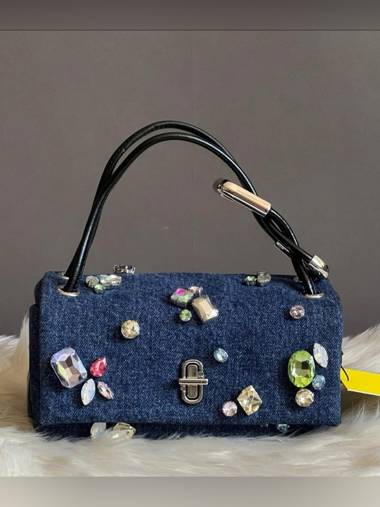 Marc Jacobs Handbags - 2P5HSC050H03 - Marc Jacobs The Gem Denim Mini Dual Bag